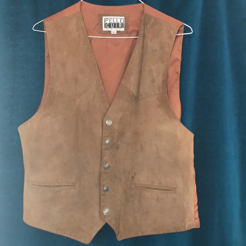 Leather men vests